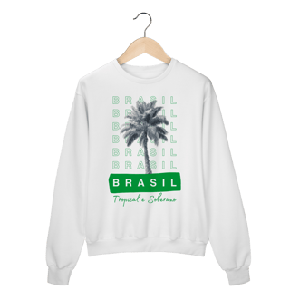 Nome do produto moletom BRASIL Tropical e Soberano - PALMEIRA