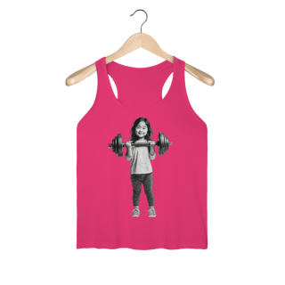 Nome do produto regata feminina FORÇA E DELICADEZA (Sport Dry UV)