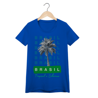 Nome do produto baby look BRASIL Tropical e Soberano - PALMEIRA