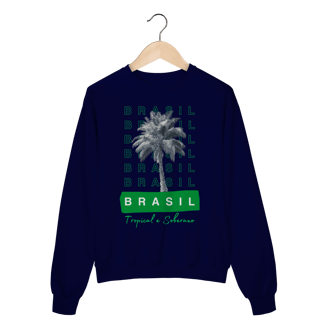Nome do produto moletom BRASIL Tropical e Soberano - PALMEIRA