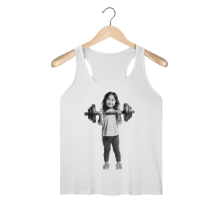 Nome do produto regata feminina FORÇA E DELICADEZA (Sport Dry UV)