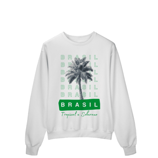 Nome do produto moletom BRASIL Tropical e Soberano - PALMEIRA