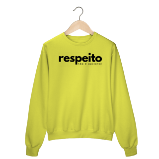 Nome do produto moletom RESPEITO