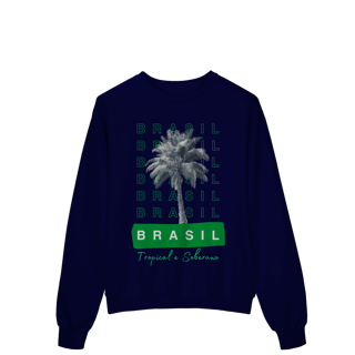 Nome do produto moletom BRASIL Tropical e Soberano - PALMEIRA