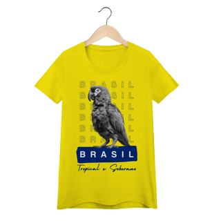 Nome do produto baby look  BRASIL Tropical e Soberano - PAPAGAIO