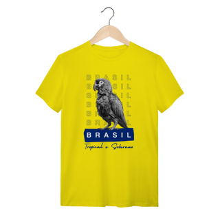 Nome do produto camiseta  BRASIL Tropical e Soberano - PAPAGAIO