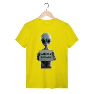 Nome do produto camiseta  A TERRA É REDONDA