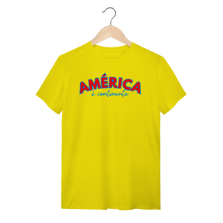 Nome do produto camiseta AMÉRICA É CONTINENTE