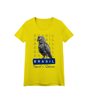 Nome do produto baby look  BRASIL Tropical e Soberano - PAPAGAIO