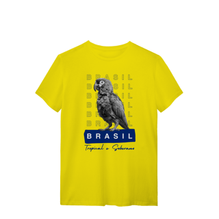 Nome do produto camiseta  BRASIL Tropical e Soberano - PAPAGAIO