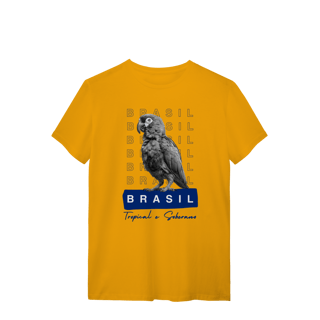 Nome do produto camiseta  BRASIL Tropical e Soberano - PAPAGAIO