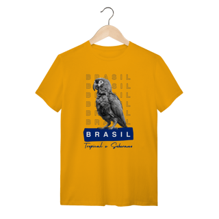 Nome do produto camiseta  BRASIL Tropical e Soberano - PAPAGAIO