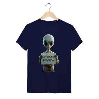 Nome do produto camiseta  A TERRA É REDONDA