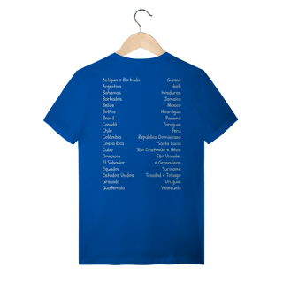 Nome do produto camiseta AMÉRICA É CONTINENTE