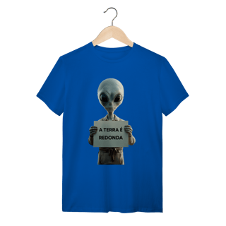 Nome do produto camiseta  A TERRA É REDONDA