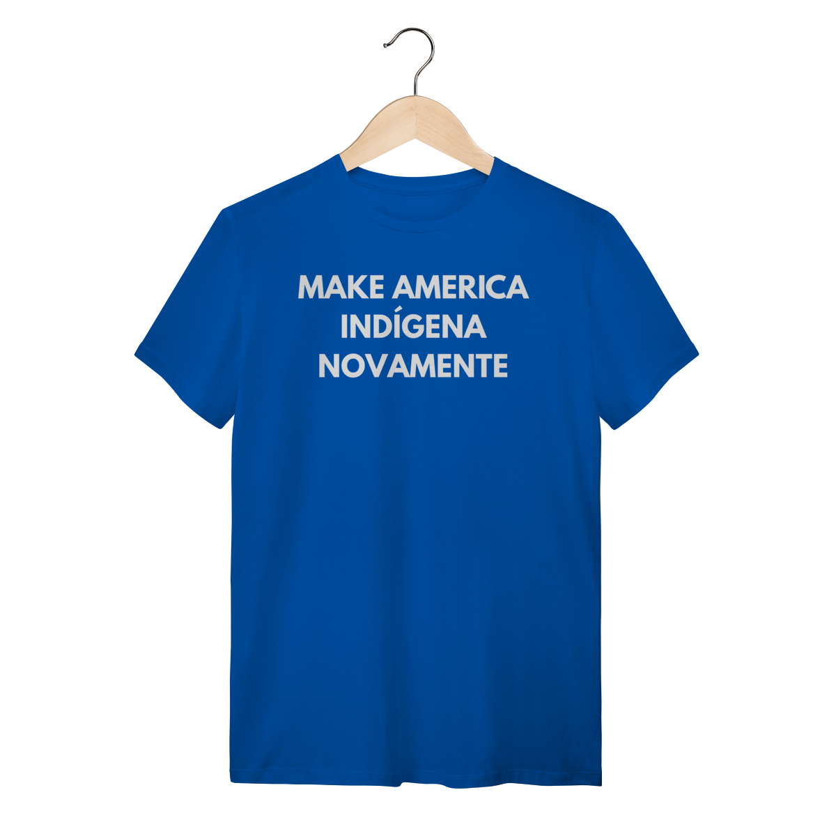Nome do produto: camiseta MAKE AMERICA INDÍGENA NOVAMENTE