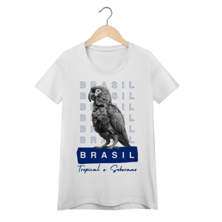 Nome do produto baby look  BRASIL Tropical e Soberano - PAPAGAIO