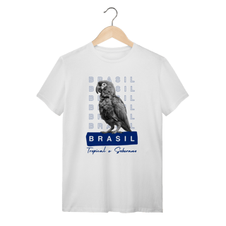 Nome do produto camiseta  BRASIL Tropical e Soberano - PAPAGAIO