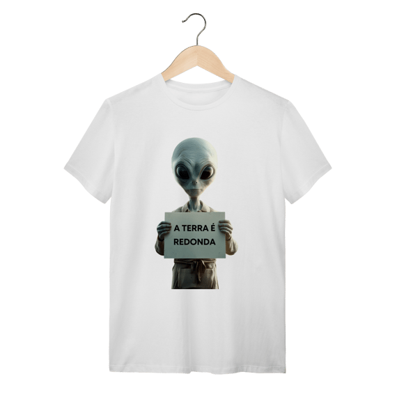 camiseta  A TERRA É REDONDA
