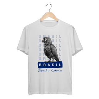 Nome do produto camiseta sport Dry UV BRASIL Tropical e Soberano - PAPAGAIO