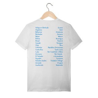 Nome do produto camiseta AMÉRICA É CONTINENTE