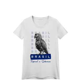 Nome do produto baby look  BRASIL Tropical e Soberano - PAPAGAIO