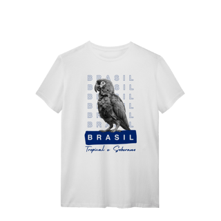 Nome do produto camiseta  BRASIL Tropical e Soberano - PAPAGAIO