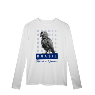 Nome do produto Dry UV manga longa BRASIL Tropical e Soberano - PAPAGAIO