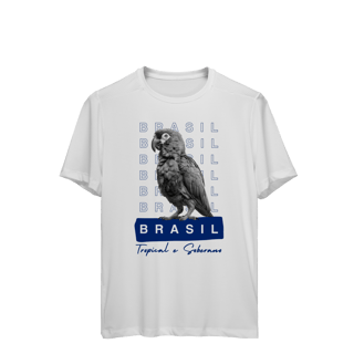 Nome do produto camiseta sport Dry UV BRASIL Tropical e Soberano - PAPAGAIO
