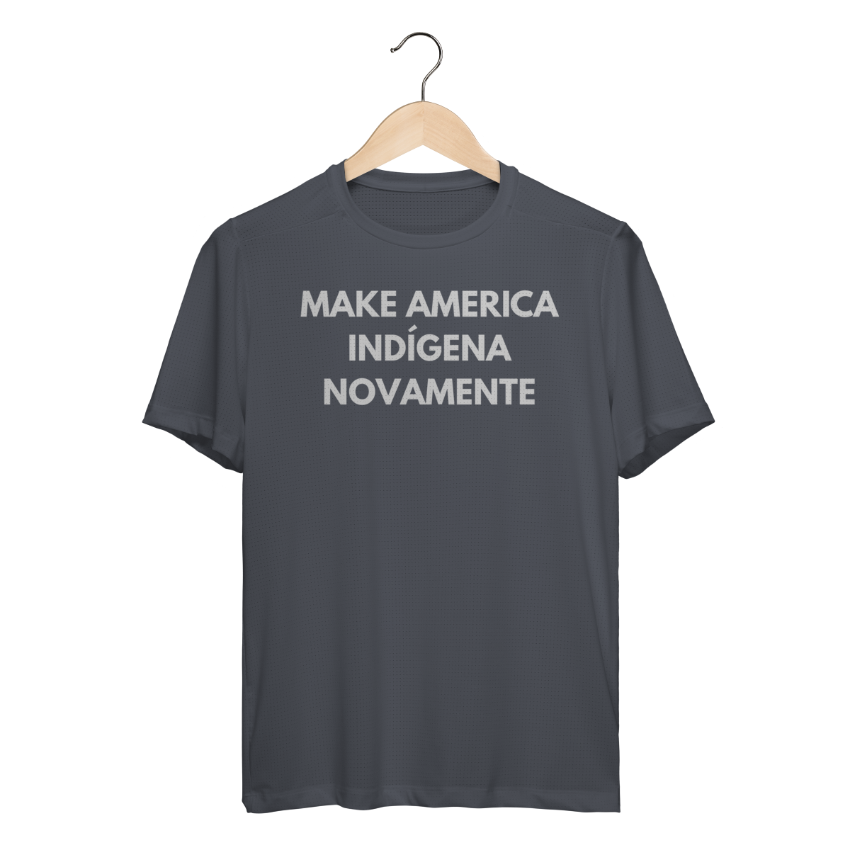 Nome do produto: sport DRY UV - MAKE AMERICA INDÍGENA NOVAMENTE manga curta