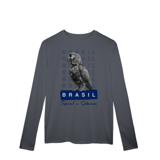 Nome do produto Dry UV manga longa BRASIL Tropical e Soberano - PAPAGAIO