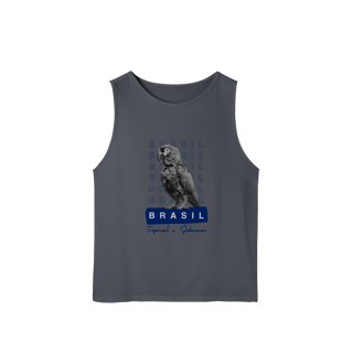 Nome do produto regata masculina  BRASIL Tropical e Soberano - PAPAGAIO (sport Dry UV)