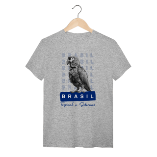 Nome do produto camiseta  BRASIL Tropical e Soberano - PAPAGAIO