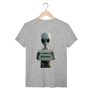 Nome do produto camiseta  A TERRA É REDONDA