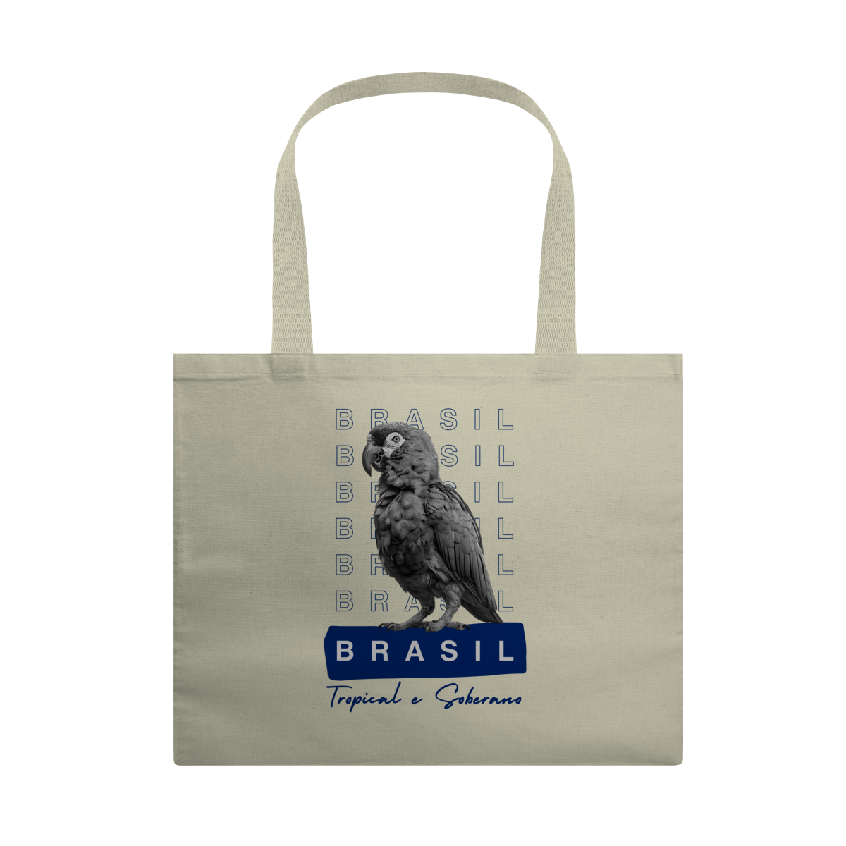 Nome do produto: ecobag BRASIL Tropical e Soberano - PAPAGAIO