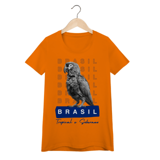 Nome do produto baby look  BRASIL Tropical e Soberano - PAPAGAIO