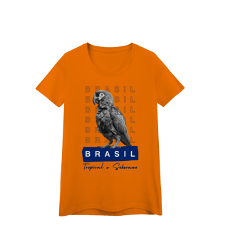Nome do produto baby look  BRASIL Tropical e Soberano - PAPAGAIO