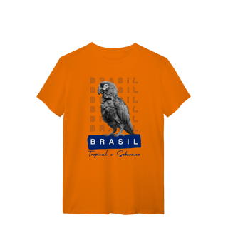 Nome do produto camiseta  BRASIL Tropical e Soberano - PAPAGAIO