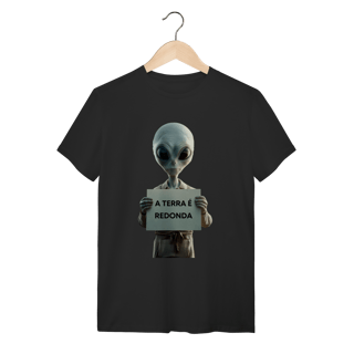 Nome do produto camiseta  A TERRA É REDONDA