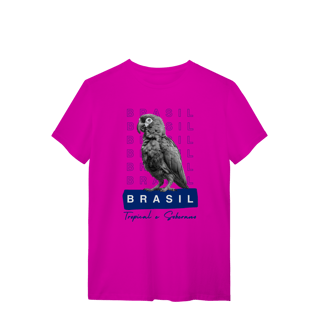 Nome do produto camiseta  BRASIL Tropical e Soberano - PAPAGAIO