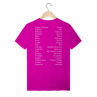 Nome do produto camiseta AMÉRICA É CONTINENTE