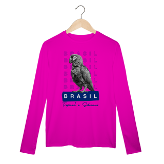 Nome do produto Dry UV manga longa BRASIL Tropical e Soberano - PAPAGAIO