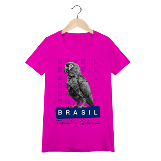 Nome do produto baby look  BRASIL Tropical e Soberano - PAPAGAIO