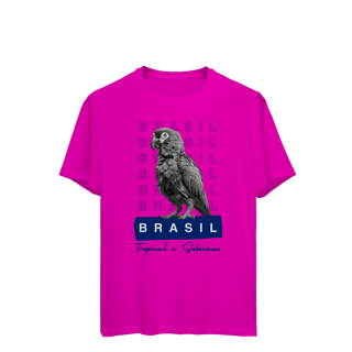 Nome do produto camiseta sport Dry UV BRASIL Tropical e Soberano - PAPAGAIO