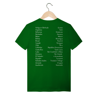 Nome do produto camiseta AMÉRICA É CONTINENTE