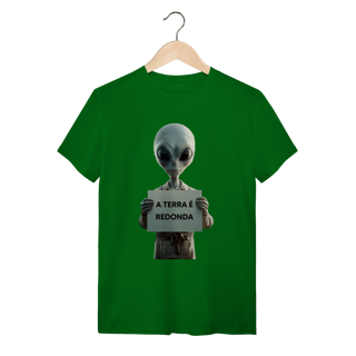 Nome do produto camiseta  A TERRA É REDONDA