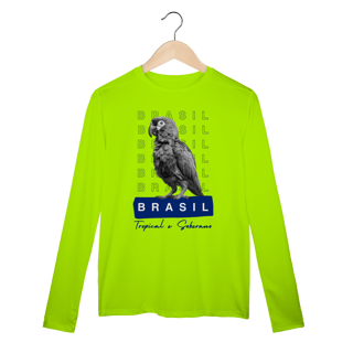 Nome do produto Dry UV manga longa BRASIL Tropical e Soberano - PAPAGAIO