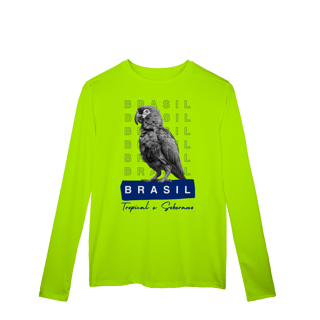 Nome do produto Dry UV manga longa BRASIL Tropical e Soberano - PAPAGAIO