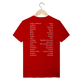 Nome do produto camiseta AMÉRICA É CONTINENTE