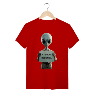 Nome do produto camiseta  A TERRA É REDONDA